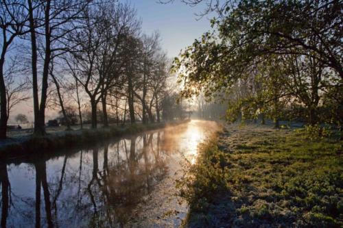 Niers bei Süchteln mit Morgennebel 27.11.2015