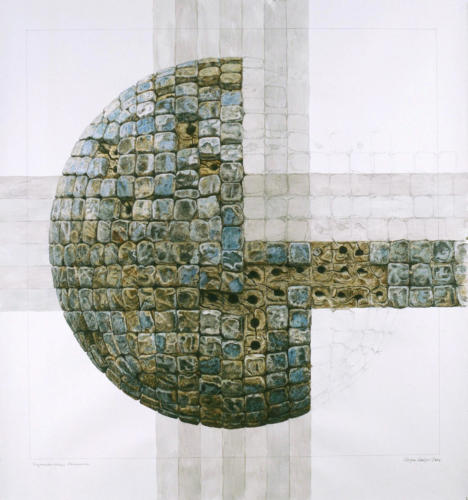 Stefan Kaiser, Fragmentarisches Universum, 2006, 82 x 77 cm, Privatbesitz