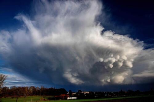 Gewitterwolke mit verwehtem Kamm 08.01.2023